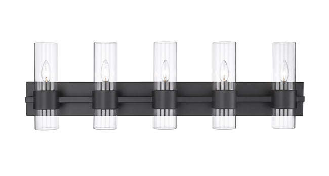 343-5V-MB - Lawson 5 Light 38" Vanity - Matte Black