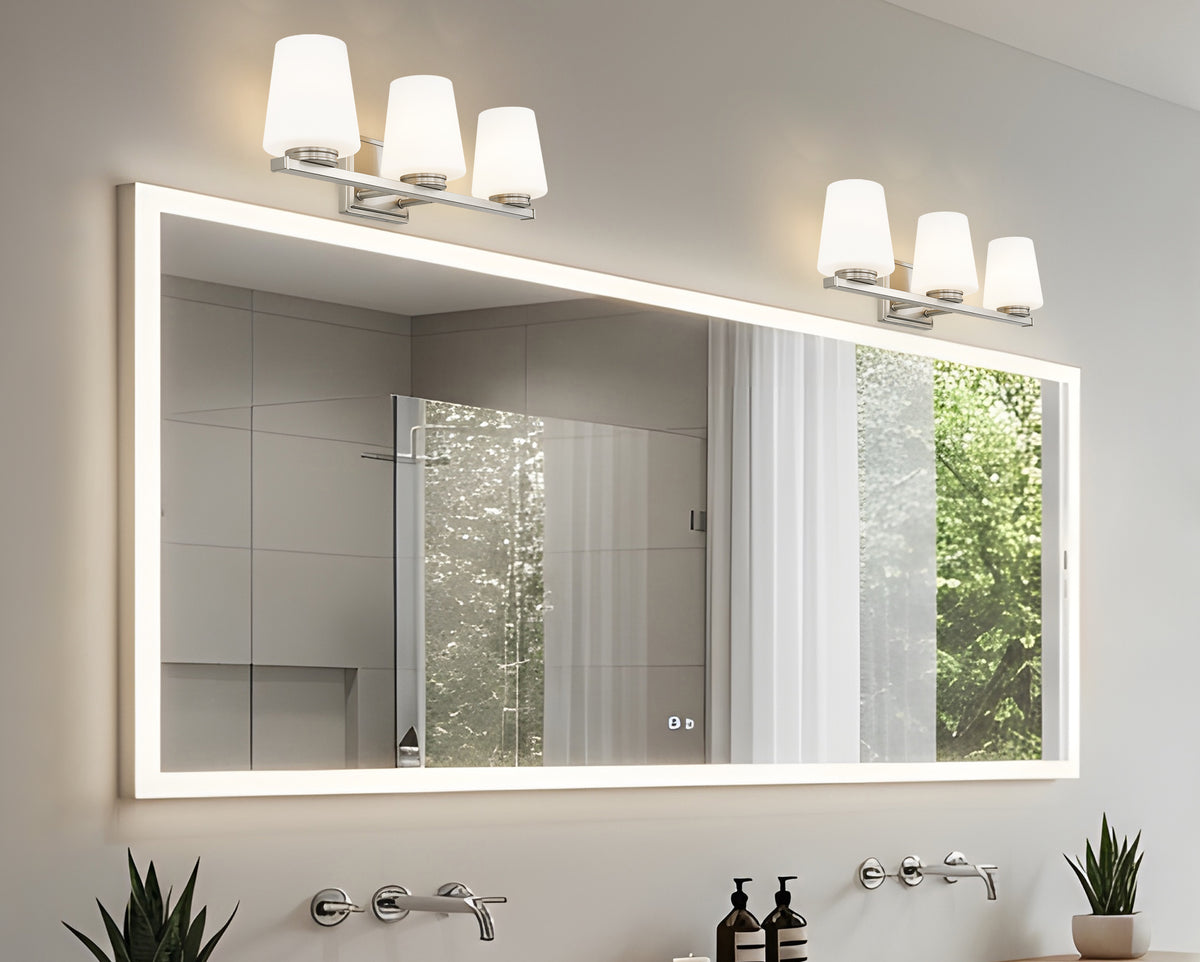7703-3V-BN - Nextra 3 Light 24" Vanity - Brushed Nickel