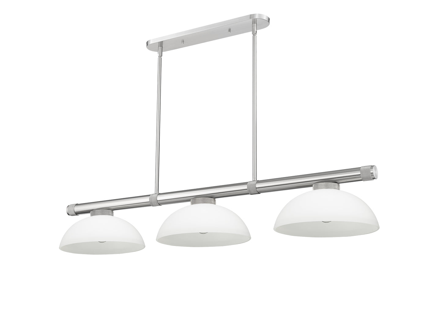 3050-3BN-DMO14 - Vanguard 3 Light 58" Billiard - Brushed Nickel