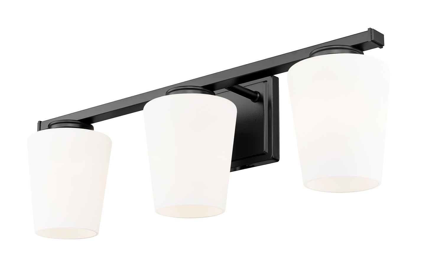 7703-3V-MB - Nextra 3 Light 24" Vanity - Matte Black