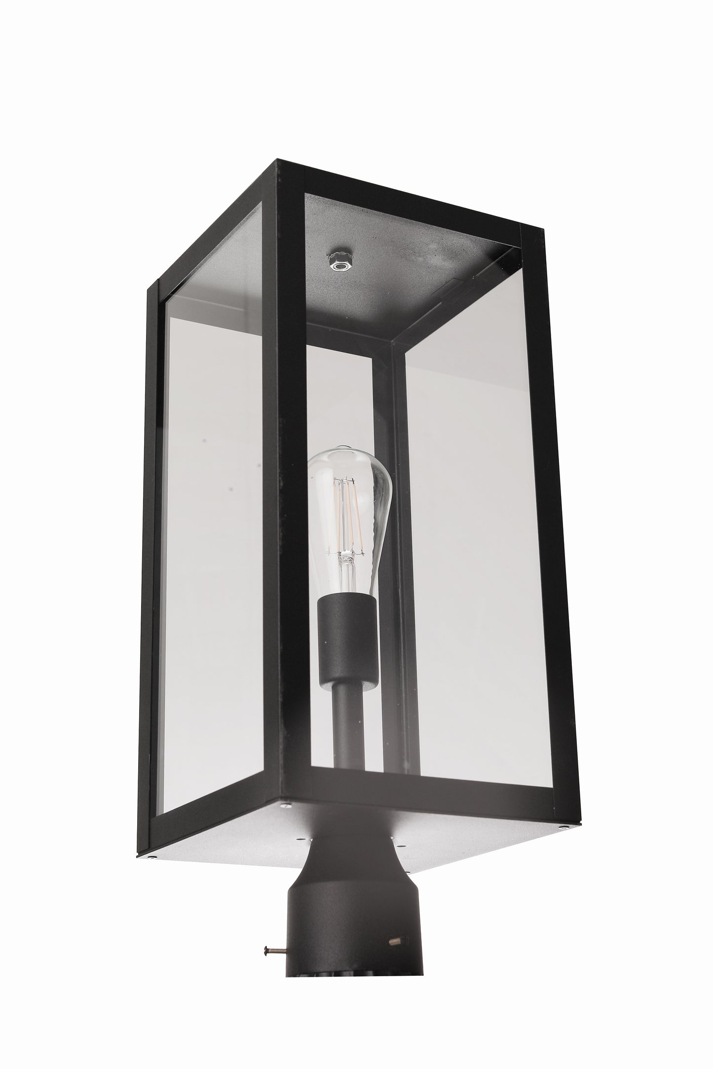 ZA7125-TB - Harris 1 Light 21" High Outdoor Post - Textured Black