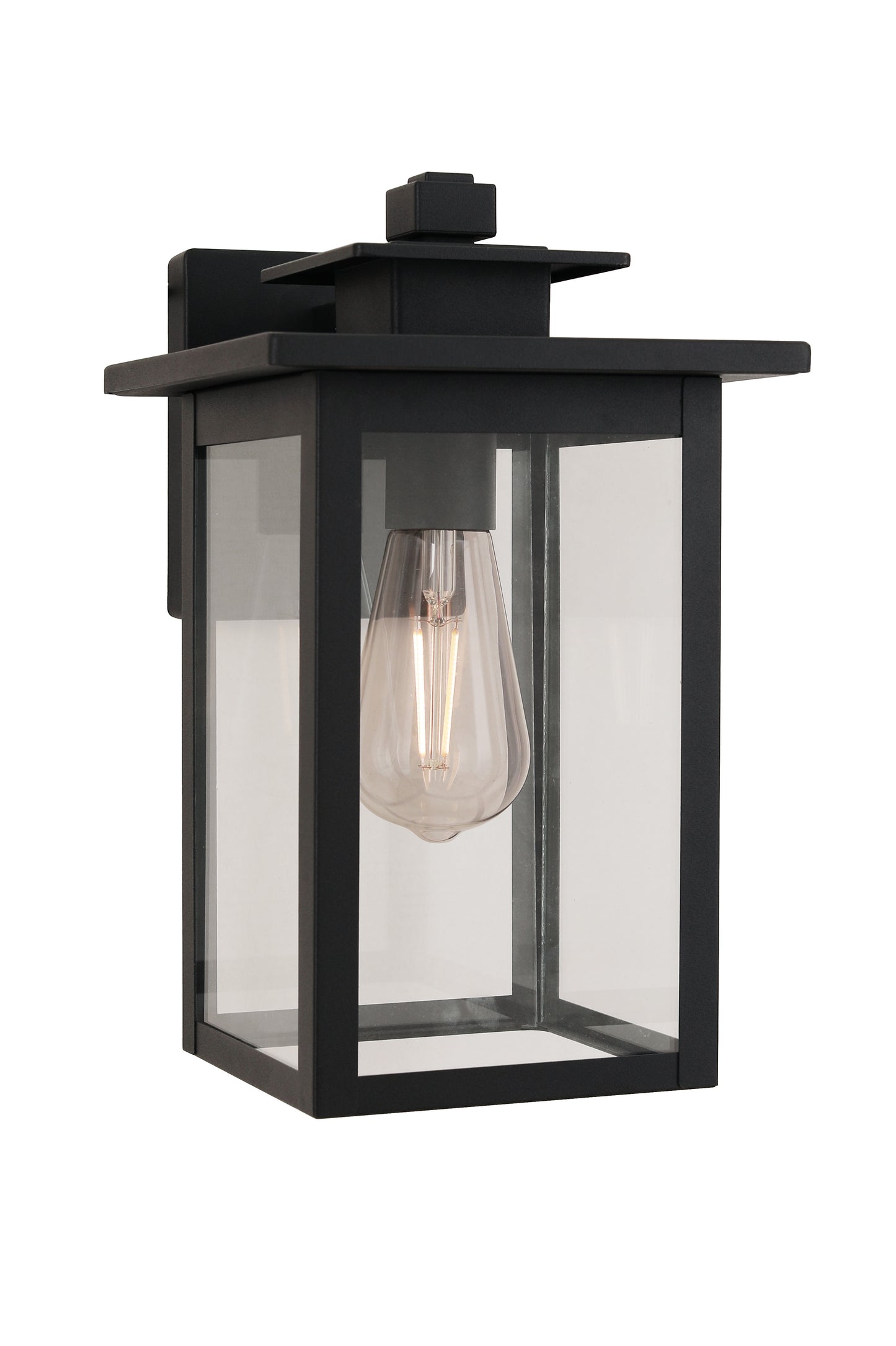 ZA7014-TB - Rock Creek 1 Light 12" High Outdoor Wall Lantern - Textured Black