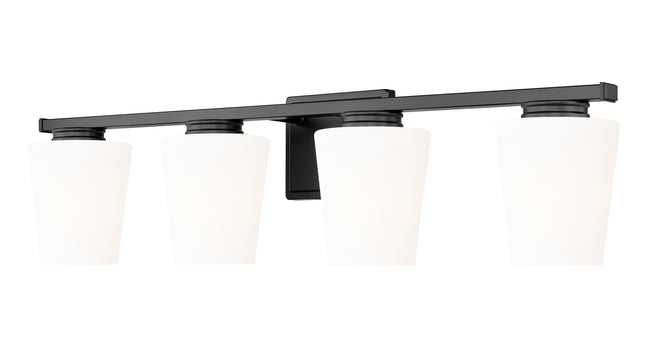 7703-4V-MB - Nextra 4 Light 32" Vanity - Matte Black
