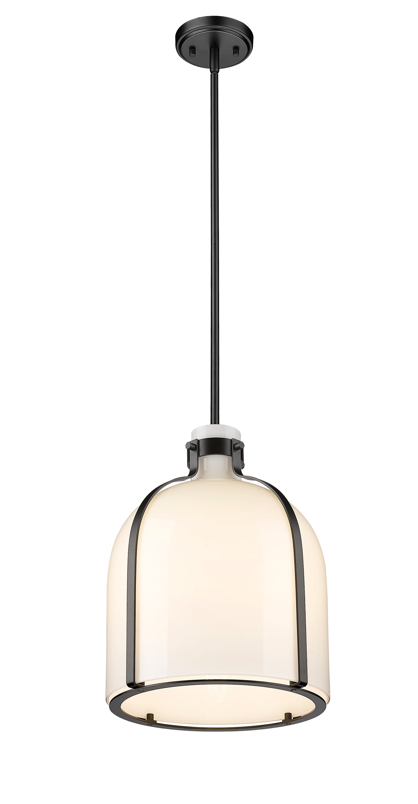 818-12MB - Pearson 1 Light 12" Pendant - Matte Black