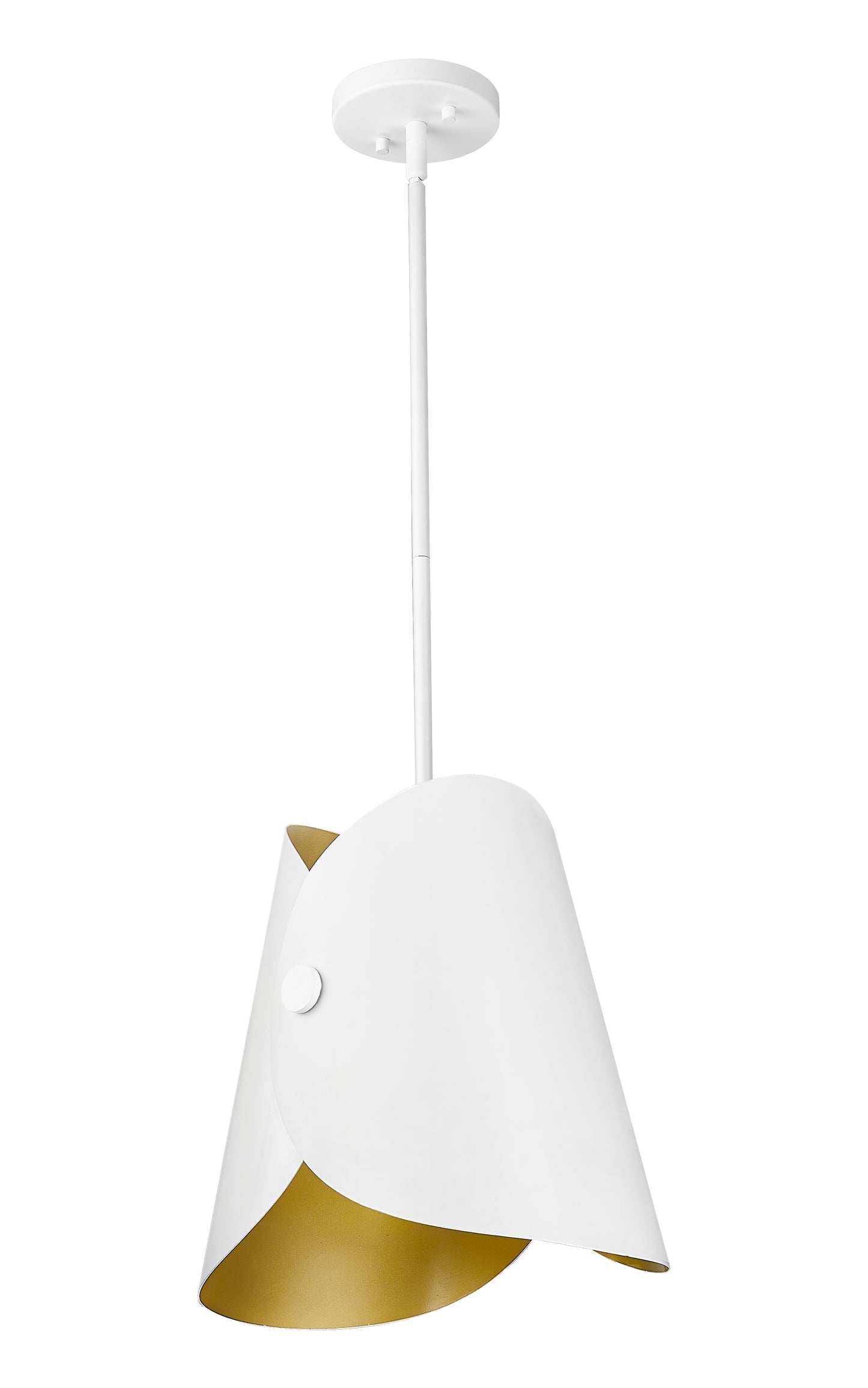 1951P11-MW - Salone 1 Light 10" Pendant - Matte White