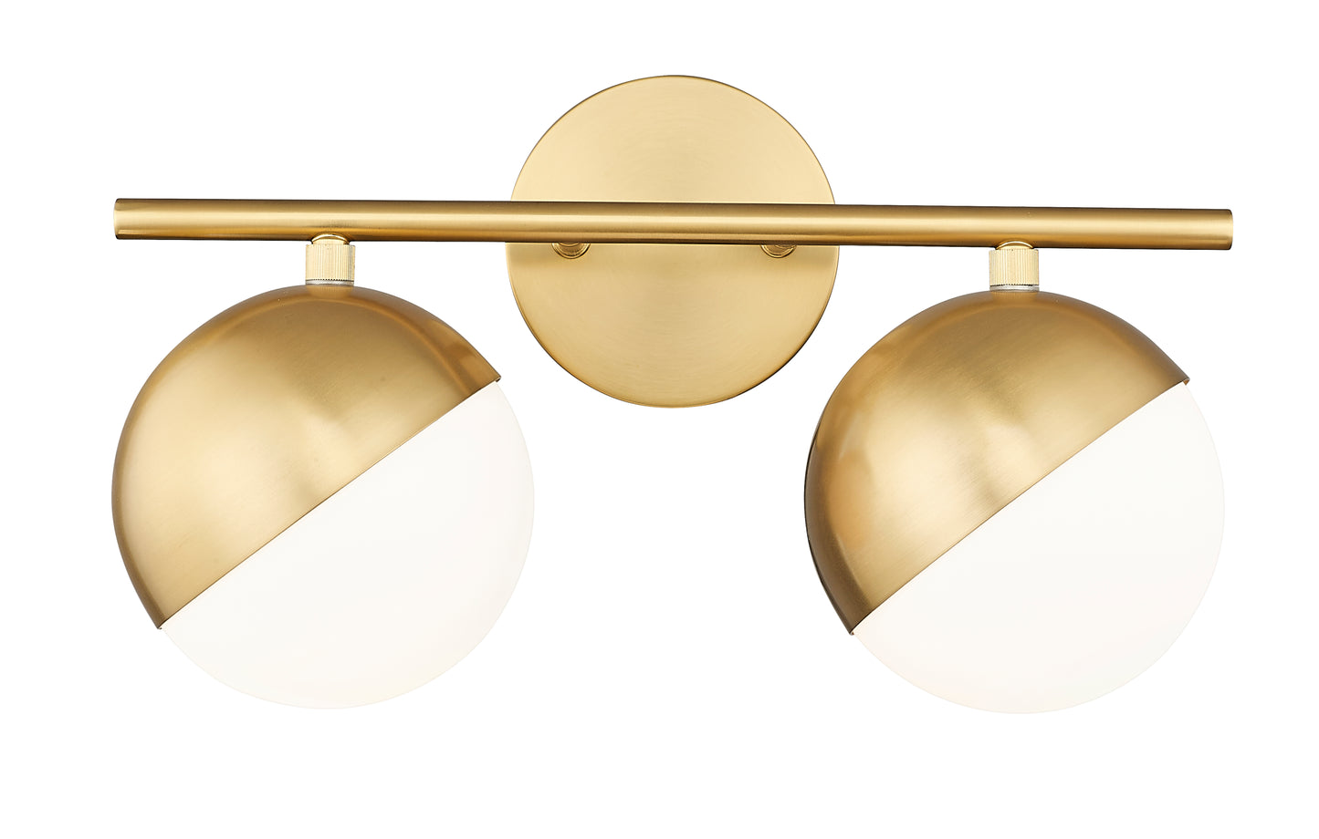 7517-2V-MGLD - Realm Sphere 2 Light 16" Vanity - Modern Gold