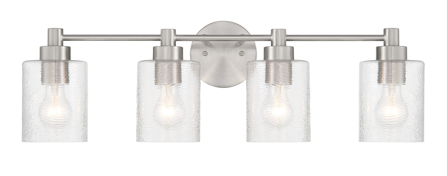 60204-BNK - Lyndsey 4 Light 28" Wide Vanity Light - Brushed Nickel