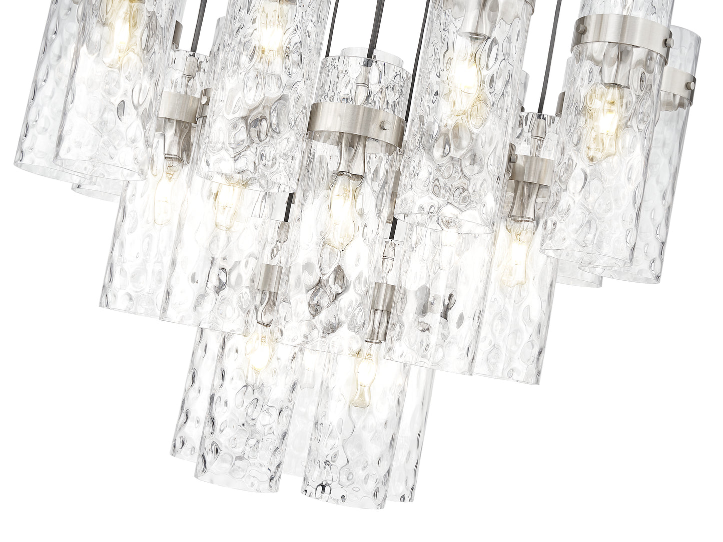 7002P5-27R-BN - Fontaine 27 Light 40" Chandelier - Brushed Nickel