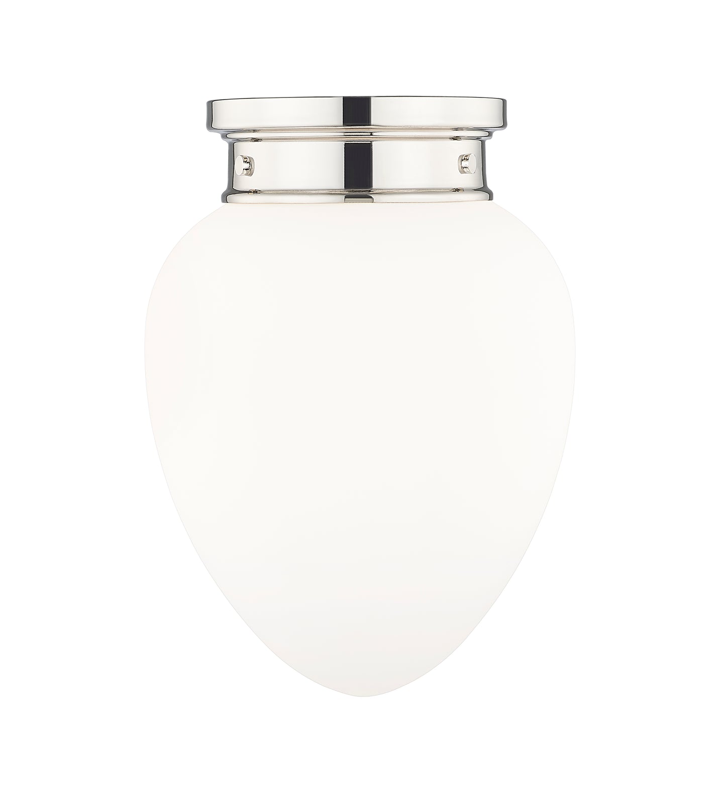 1945F9-PN - Gideon 1 Light Flush 10" Mount - Polished Nickel