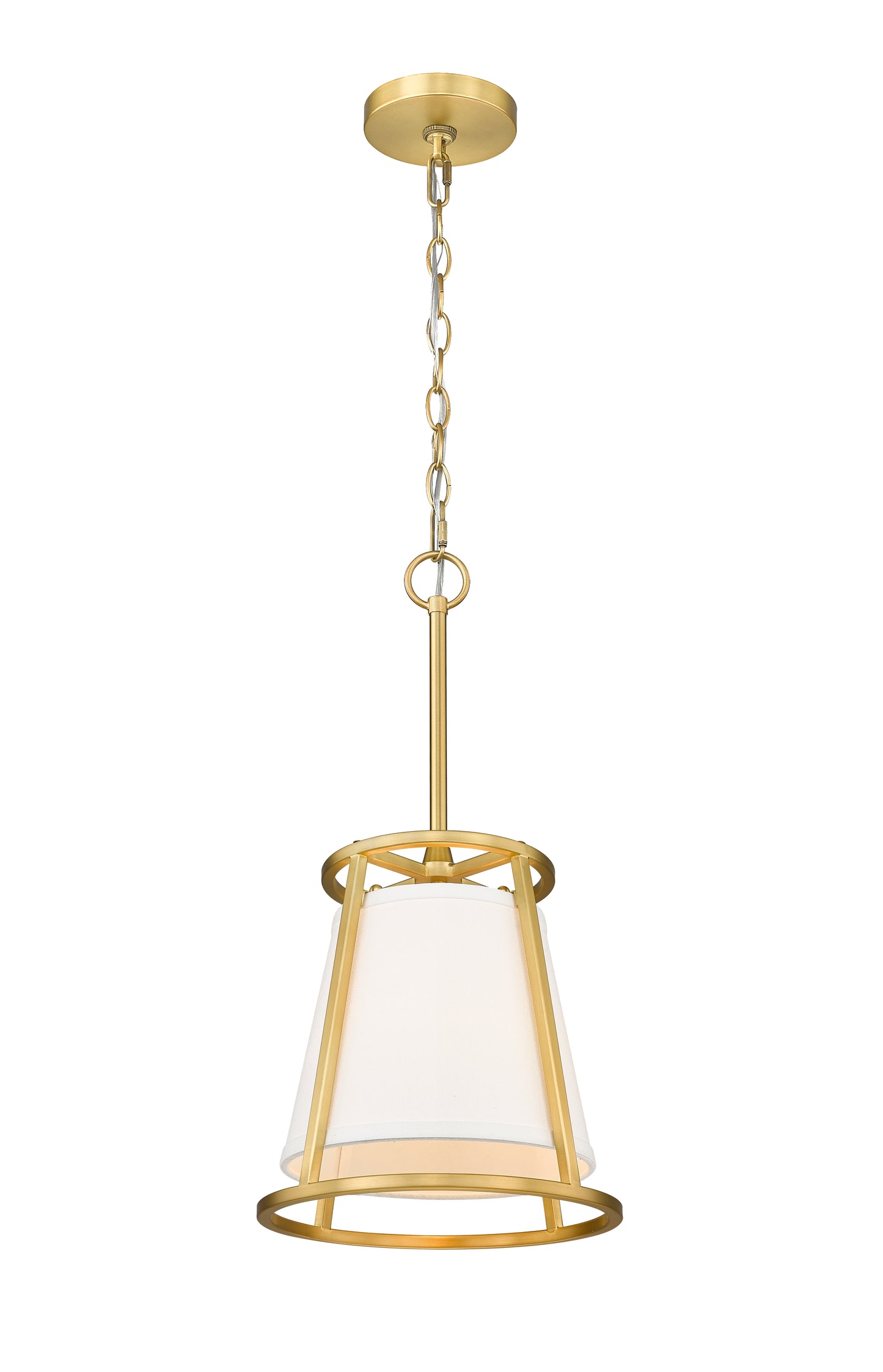 1935MP-RB - Lenyx Pendant 1 Light 10" Pendant - Rubbed Brass