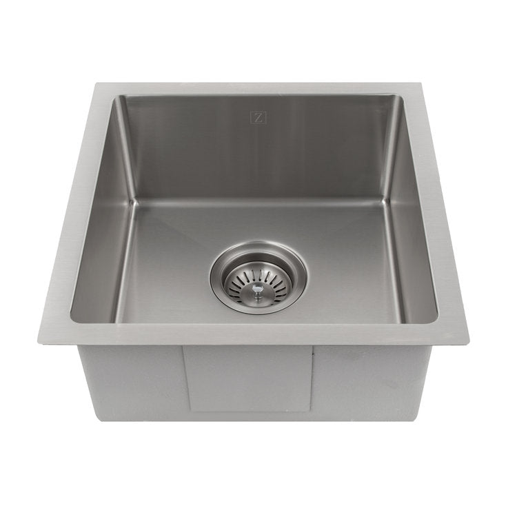 SUS-15 - 15" Boreal Undermount Single Bowl Bar Kitchen Sink in Stainless Steel