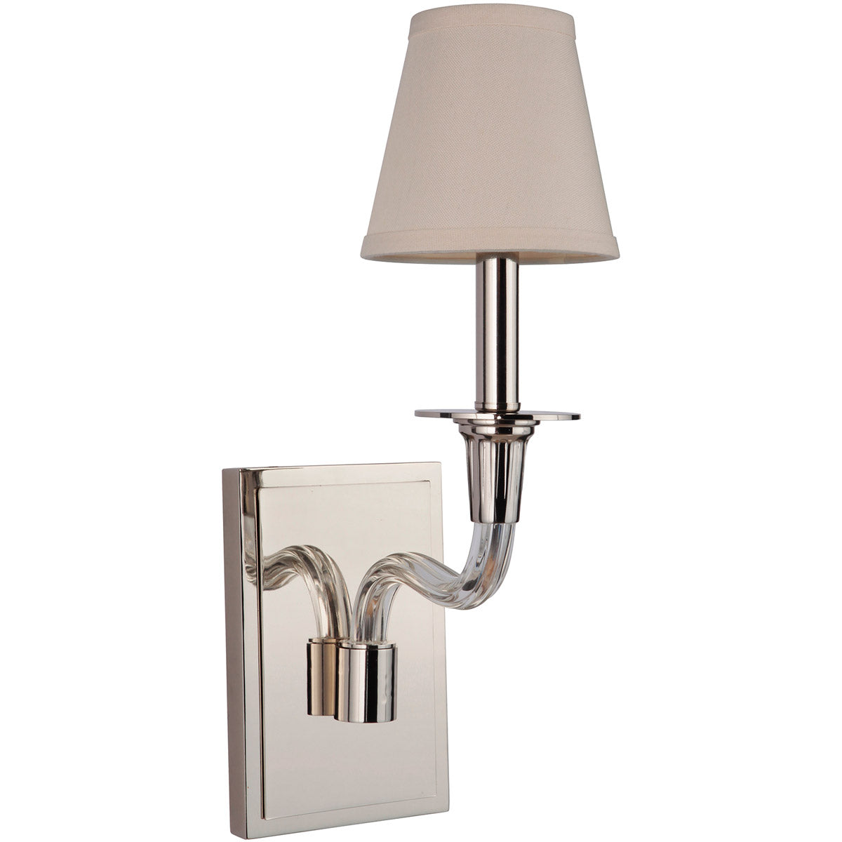 48061-PLN - Deran 1 Light 16" High Wall Sconce - Polished Nickel