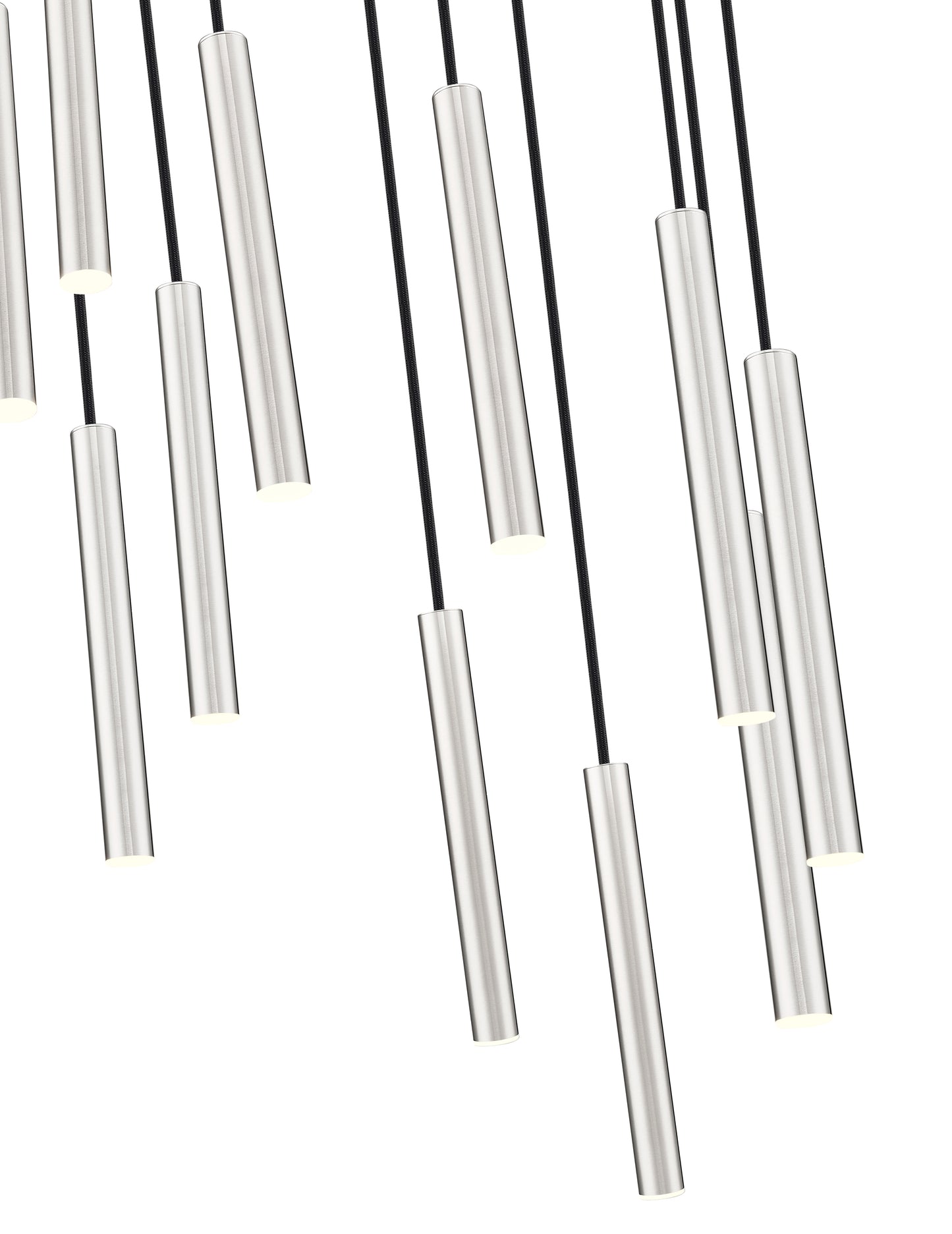 919MP12-11R-BN-LED - Forest 11 Light 24" Chandelier - Brushed Nickel