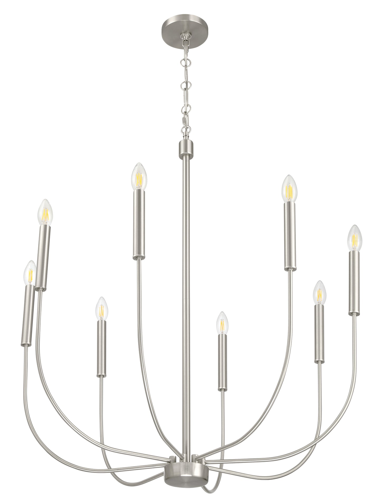 59828-BNK - Traci 8 Light 31" Wide Chandelier - Brushed Nickel