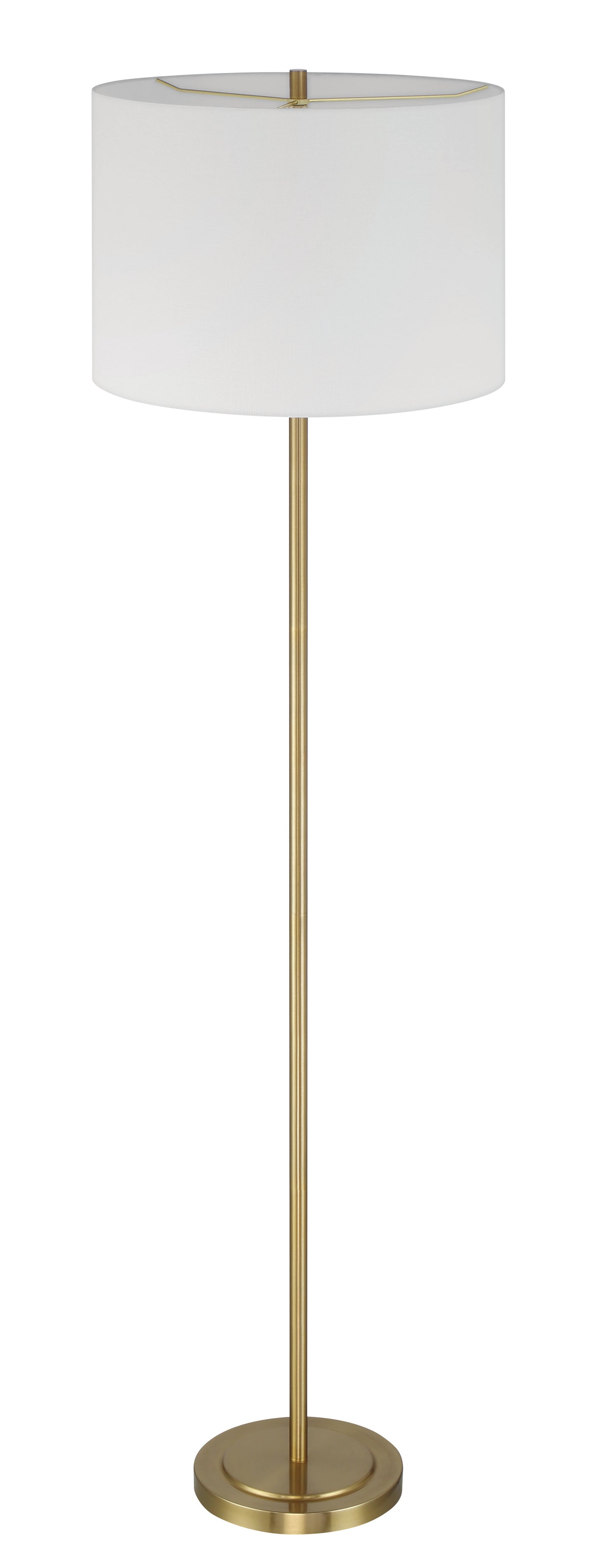 87010SB-F - Jones 1 Light 65" High Floor Lamp - Satin Brass
