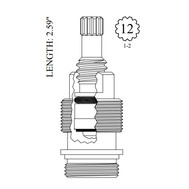 401311 - H/C Faucet Cartridge - Replaces Price Pfister 910-403