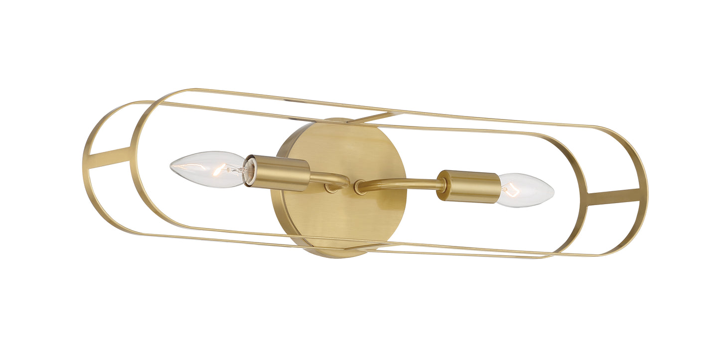 12820SB2 - Mindful 2 Light 20" Wide Vanity Light - Satin Brass