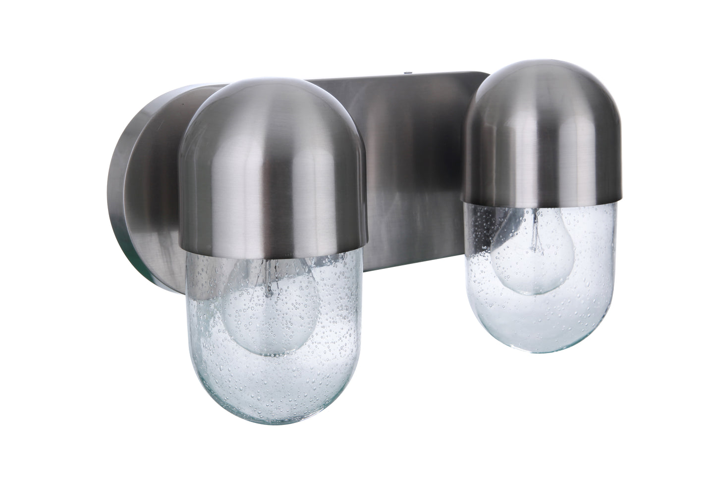 55002-BNK - Pill 2 Light 13.75" Wide Vanity Light - Brushed Nickel