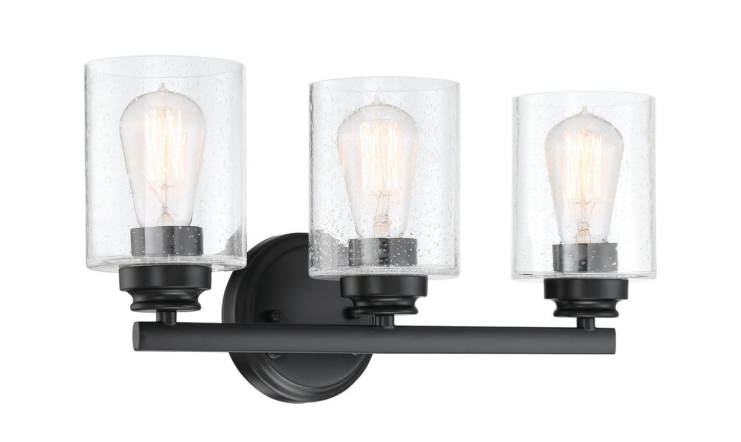 50503-FB - Bolden 3 Light 18" Wide Vanity Light - Flat Black