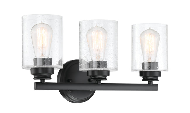 50503-FB - Bolden 3 Light 18" Wide Vanity Light - Flat Black