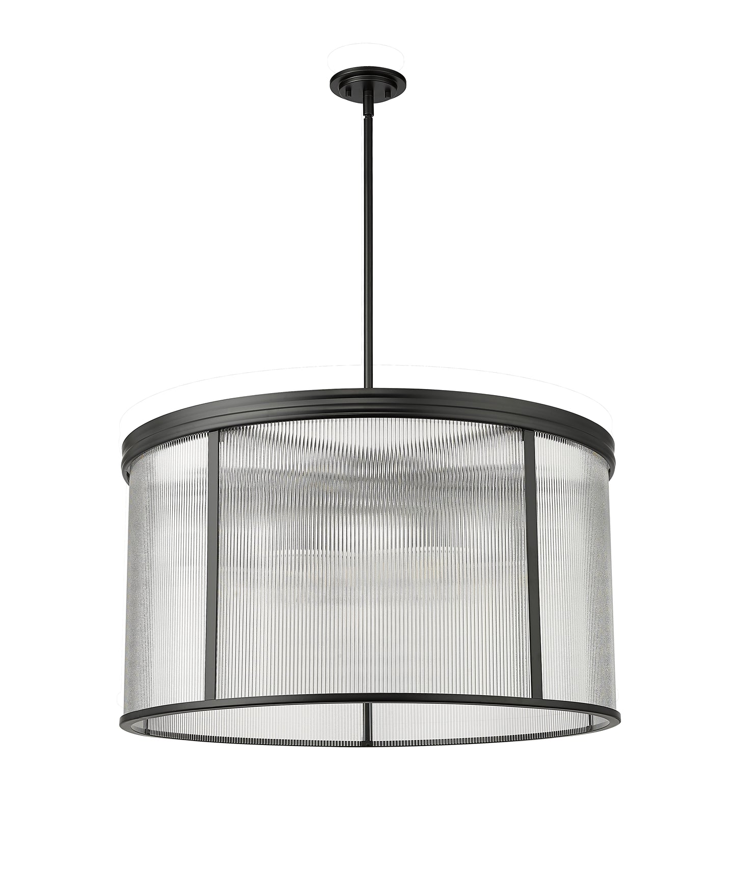 7504P32-MB - Carnaby 9 Light 32" Chandelier - Matte Black