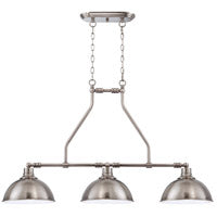 35973-AN - Timarron 3 Light 11" Wide Island Light - Antique Nickel