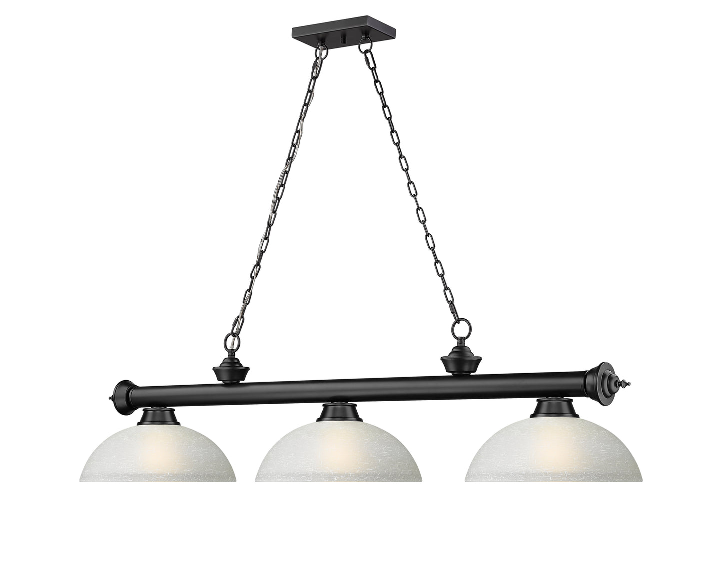 2306-3MB-DWL14 - Cordon 3 Light 57" Billiard - Matte Black