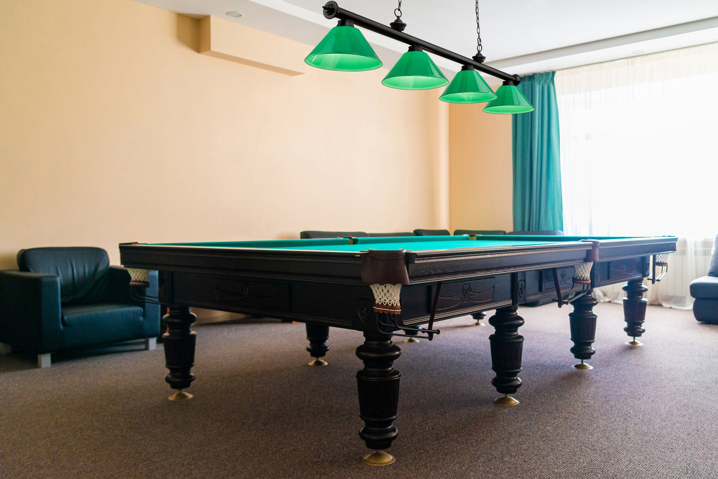 2306-4MB-PGR - Cordon 4 Light 81" Billiard - Matte Black