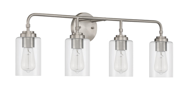 56004-BNK - Stowe 4 Light 31" Wide Vanity Light - Brushed Nickel
