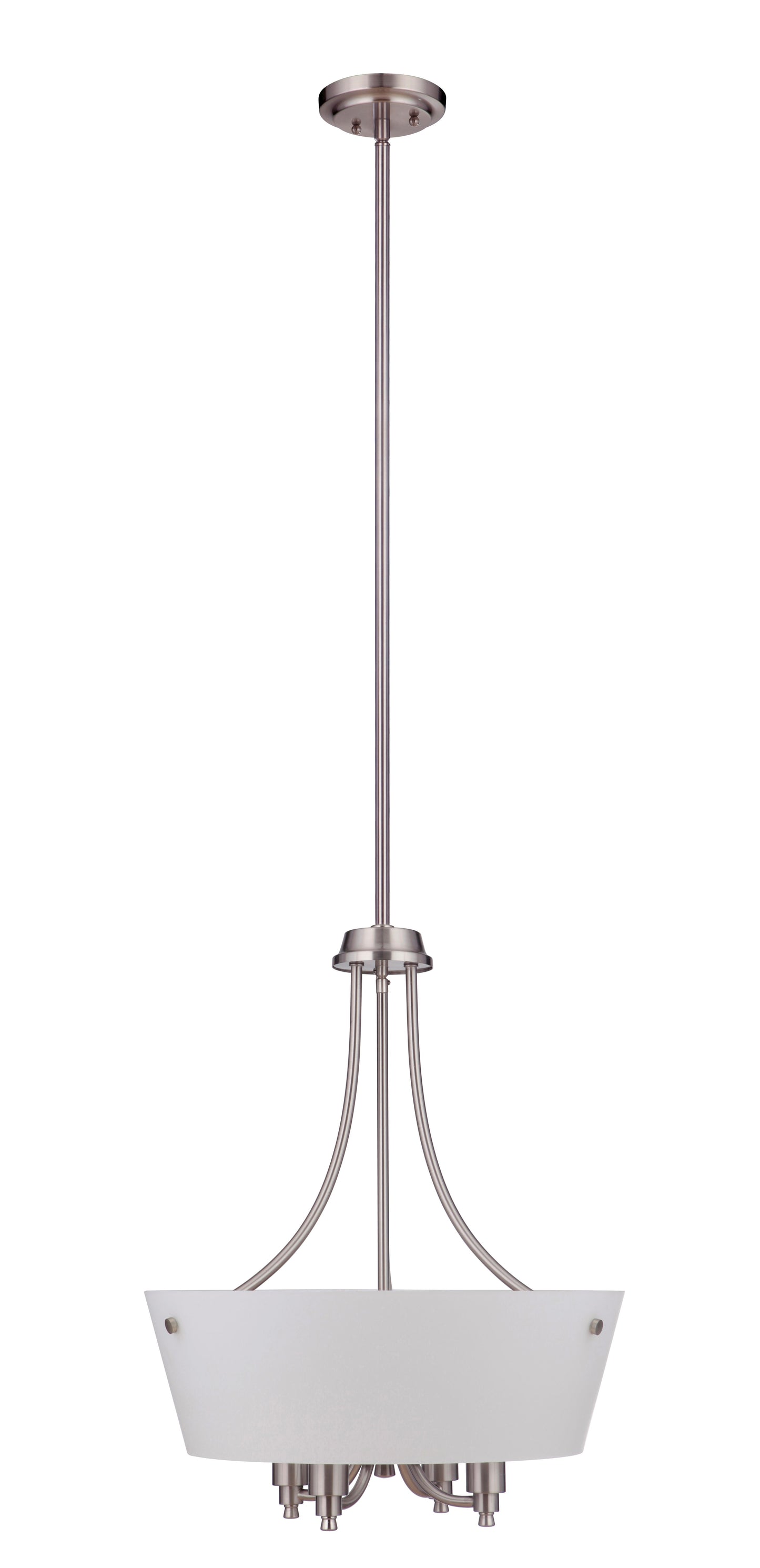 50234-BNK-WG - Tyler 4 Light 19" Wide Foyer Light - Brushed Nickel