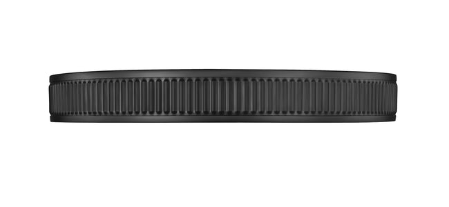 1013F20-MB-LED - Stari 1 Light Flush 21" Mount - Matte Black