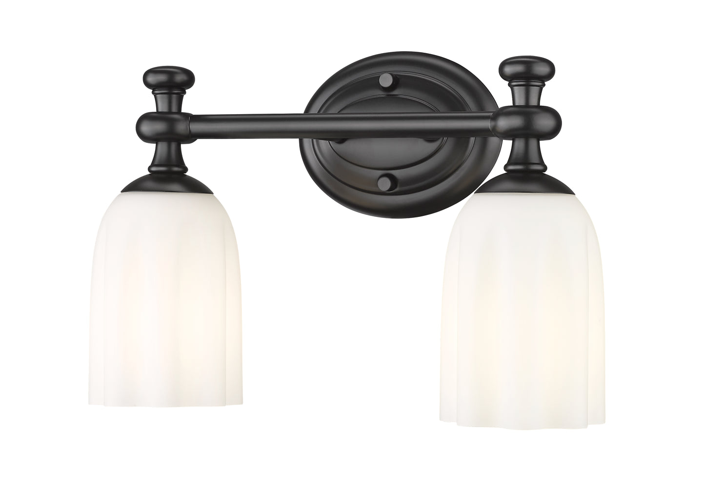 1102-2V-MB - Orion 2 Light 14" Vanity - Matte Black