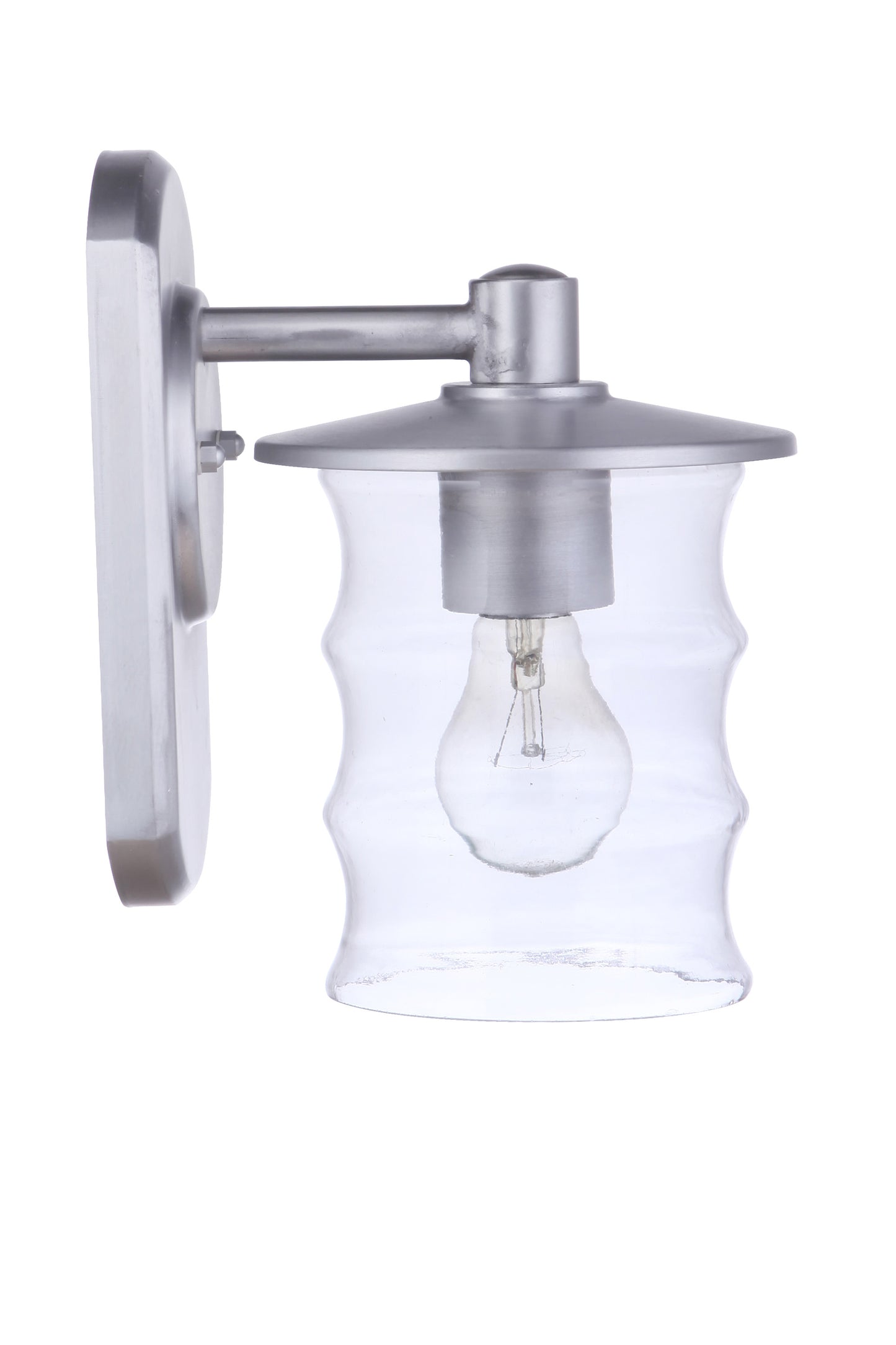 ZA3614-SA - Canon 1 Light 10" High Outdoor Wall Lantern - Satin Aluminum