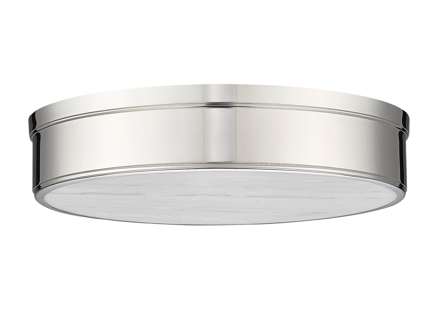 1944F22-PN-LED - Anders 3 Light Flush 22" Mount - Polished Nickel