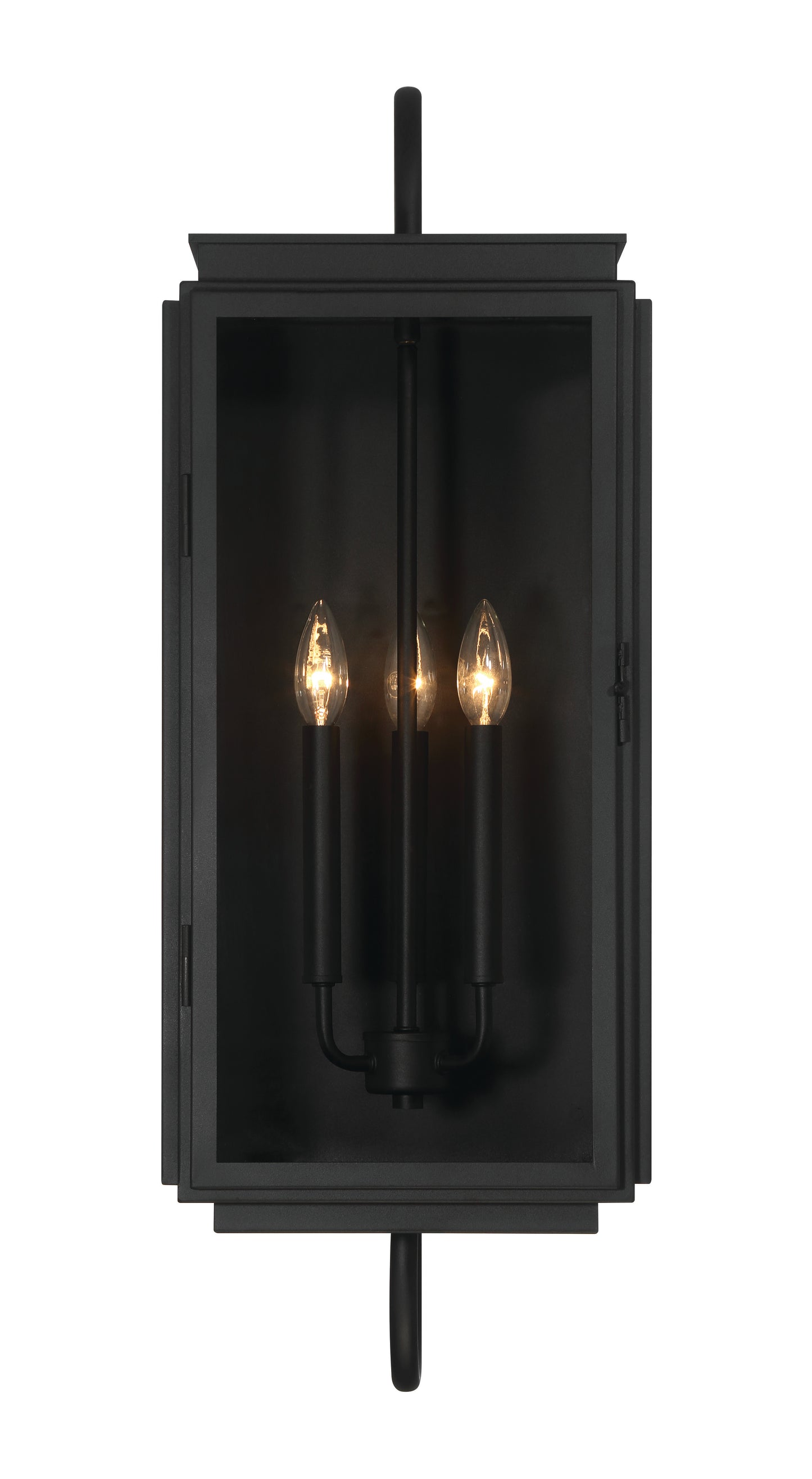 ZA7720-TB - Irving 3 Light 31" High Outdoor Wall Lantern - Textured Black
