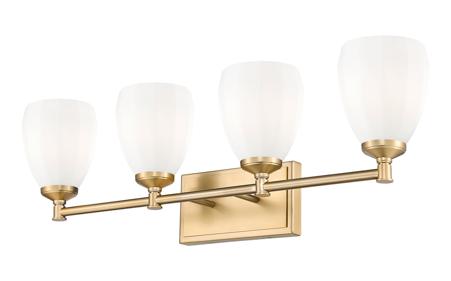 7004-4V-MGLD - Oren 4 Light 31" Vanity - Modern Gold