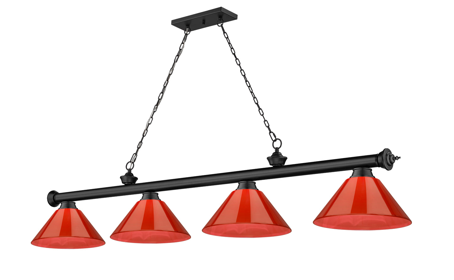 2306-4MB-PRD - Cordon 4 Light 81" Billiard - Matte Black