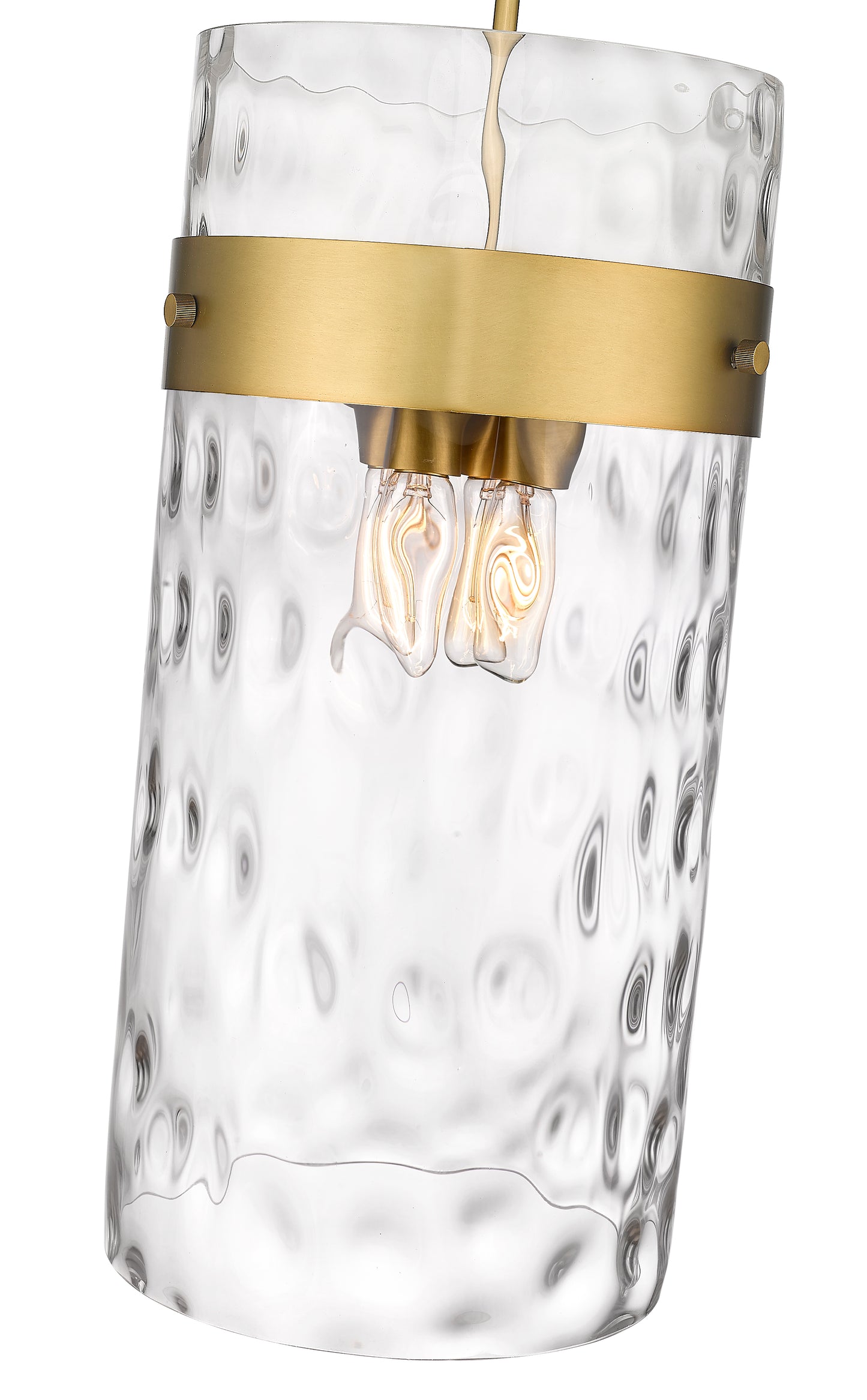 3035P12-RB - Fontaine 4 Light 13" Pendant - Rubbed Brass
