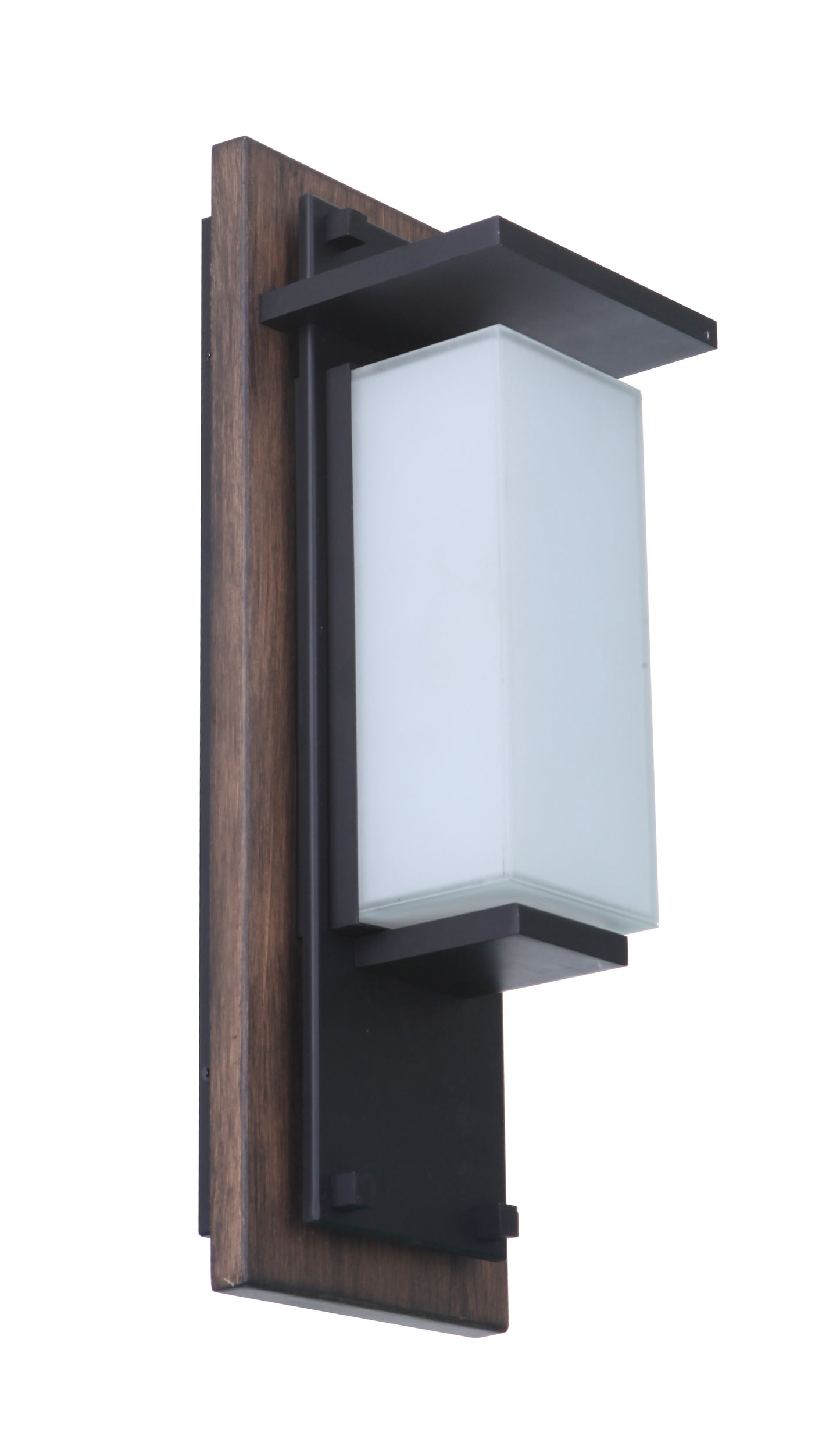 ZA2502-WBMN-LED - Heights 1 Light 15" High Outdoor Wall Lantern - Whiskey Barrel / Midnight