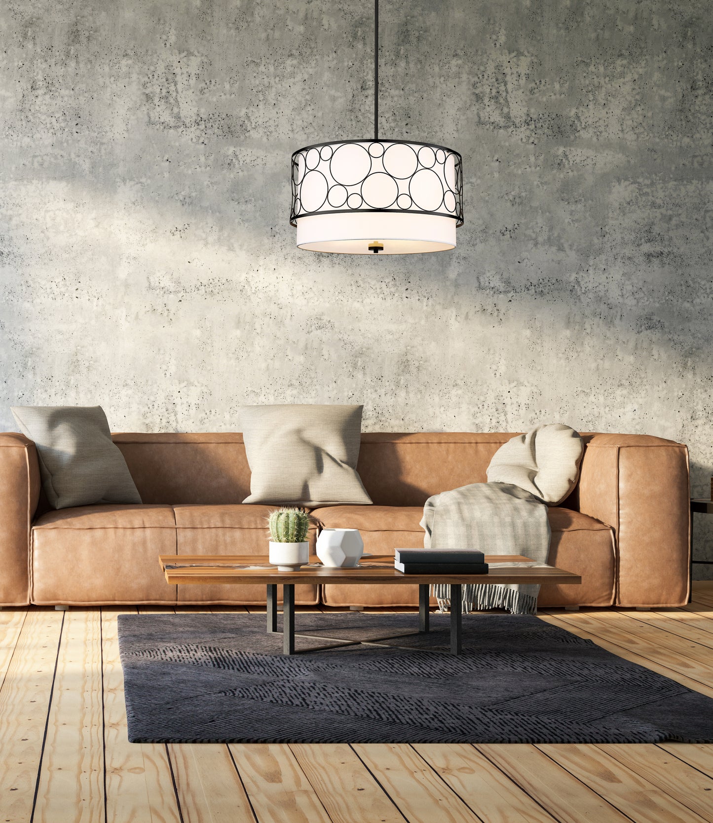 197-24MB - Kendall 4 Light 24" Chandelier - Matte Black