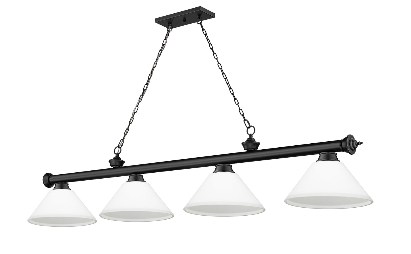 2306-4MB-AMO14 - Cordon 4 Light 81" Billiard - Matte Black