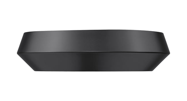 7701F12-MB-LED - Quasars 1 Light Flush 12" Mount - Matte Black
