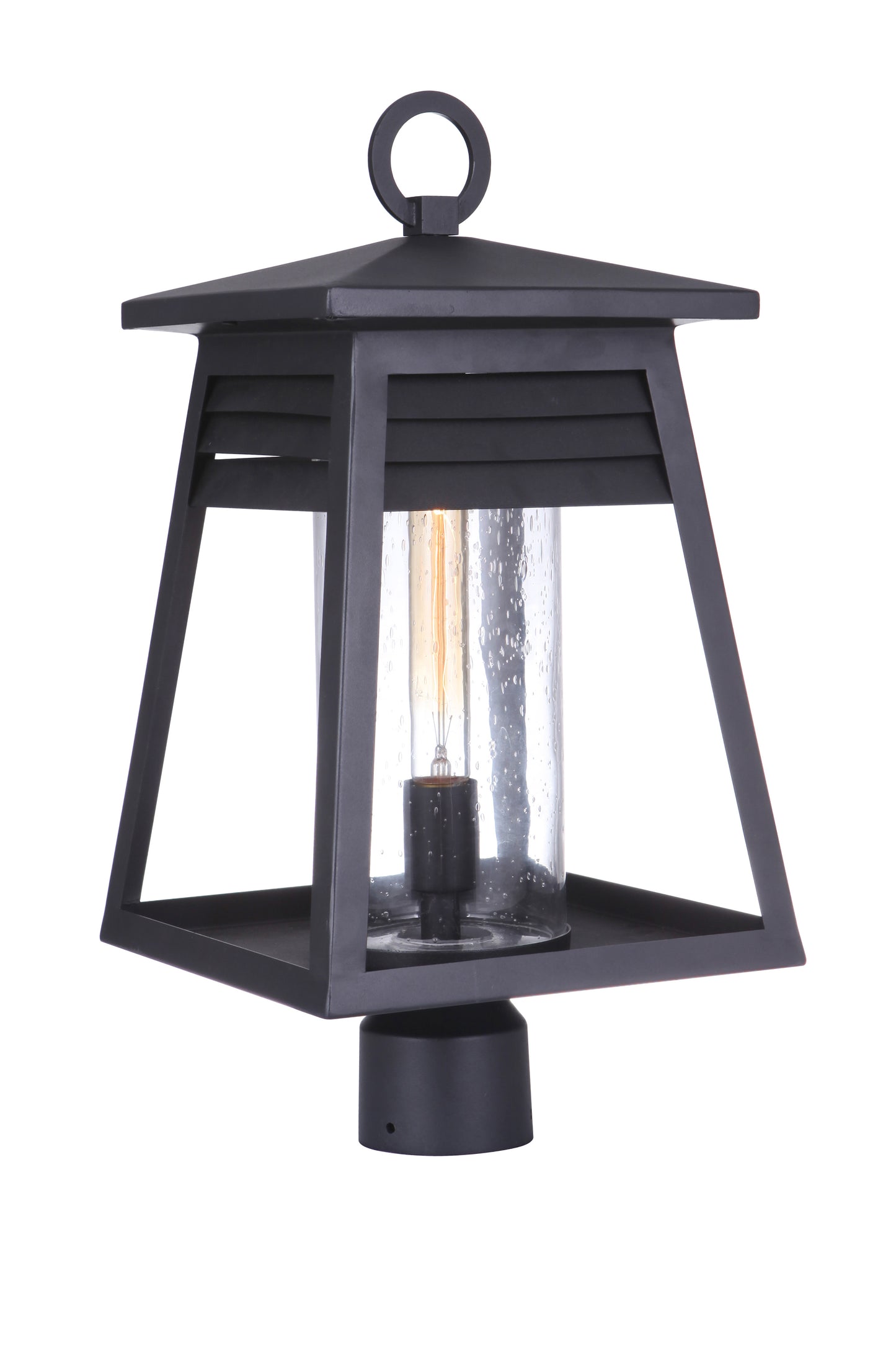 ZA2725-TB - Becca 1 Light 20" High Post Mount - Textured Black