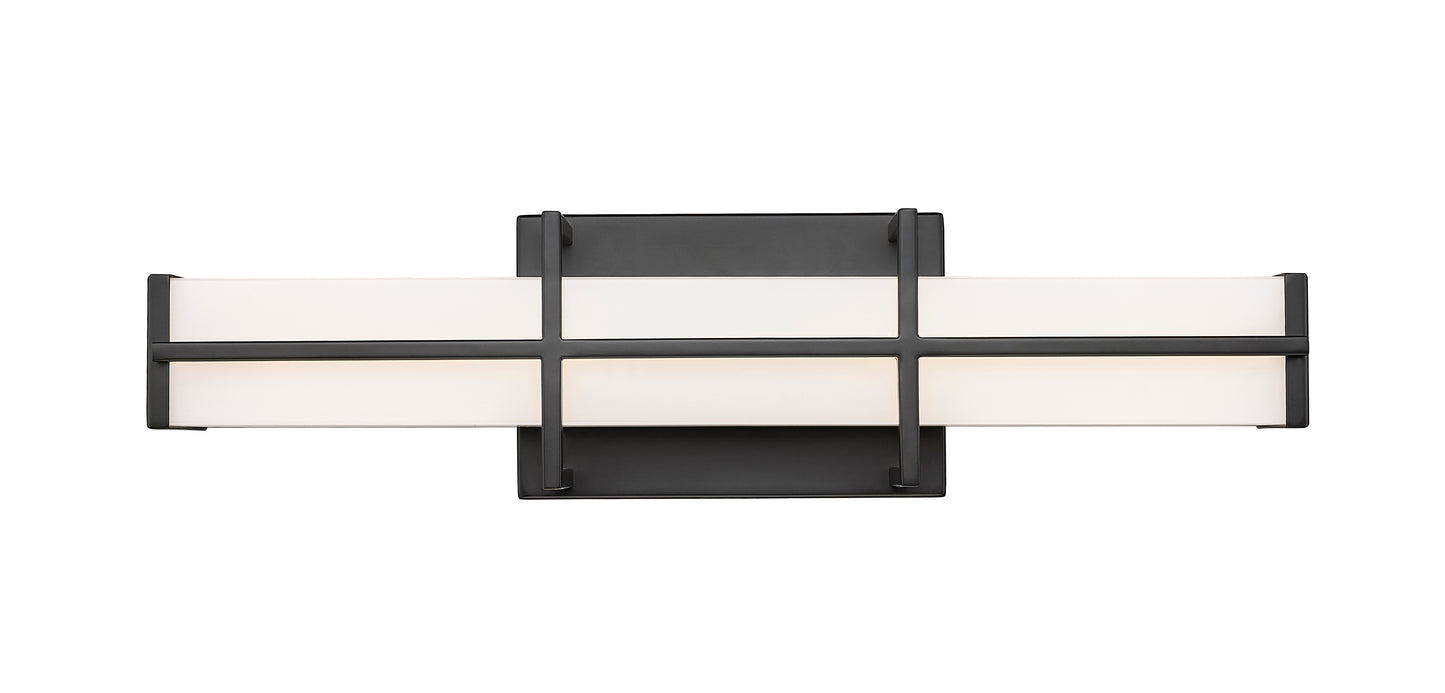 1011-18W-MB-LED - Harrison 1 Light 18" Vanity - Matte Black