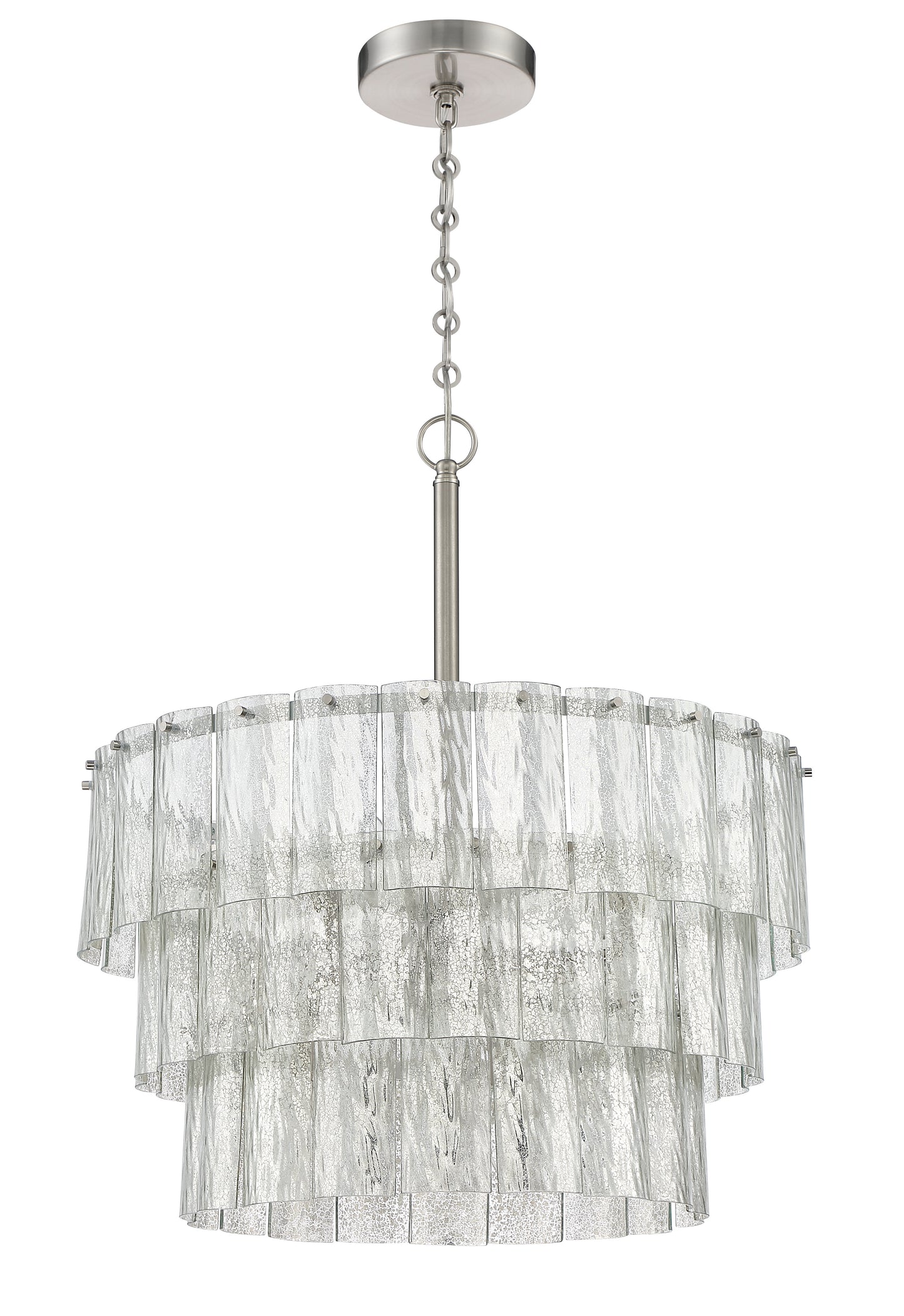 48696-BNK - Museo 9 Light 24" Wide Pendant - Brushed Nickel