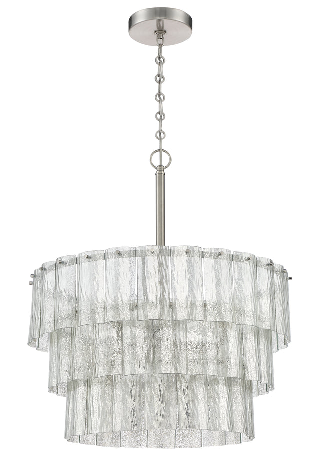 48696-BNK - Museo 9 Light 24" Wide Pendant - Brushed Nickel
