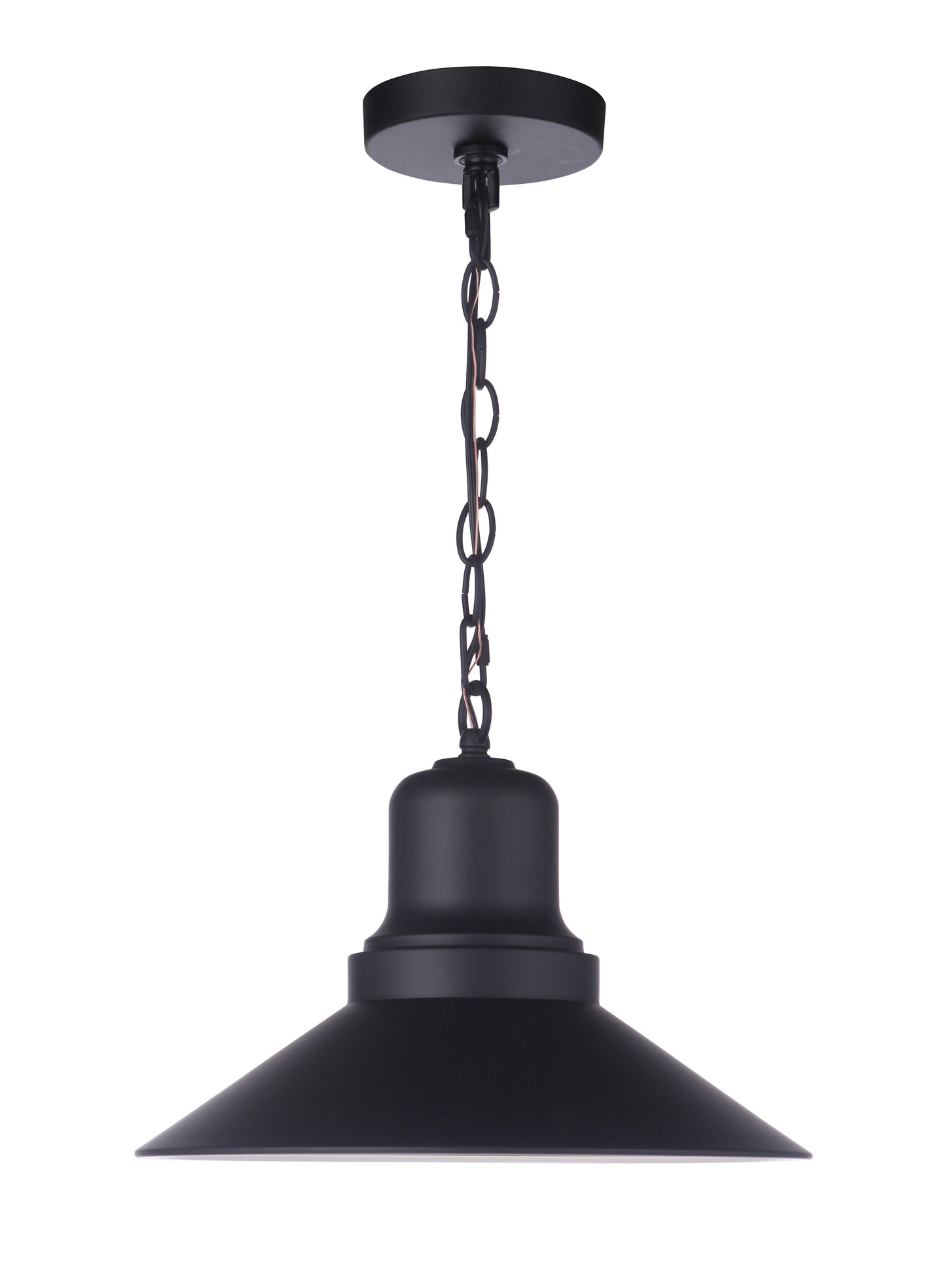 ZA5411-MN - Singleton 1 Light 14" Wide Outdoor Pendant - Midnight