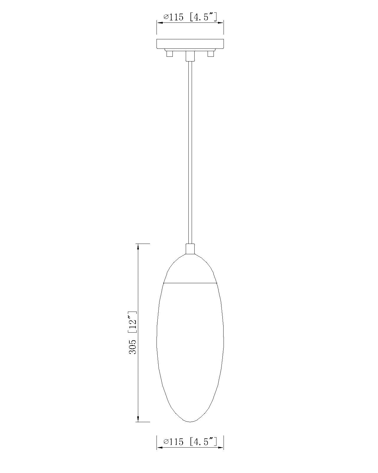 651P-RB - Arden 1 Light 4" Pendant - Rubbed Brass