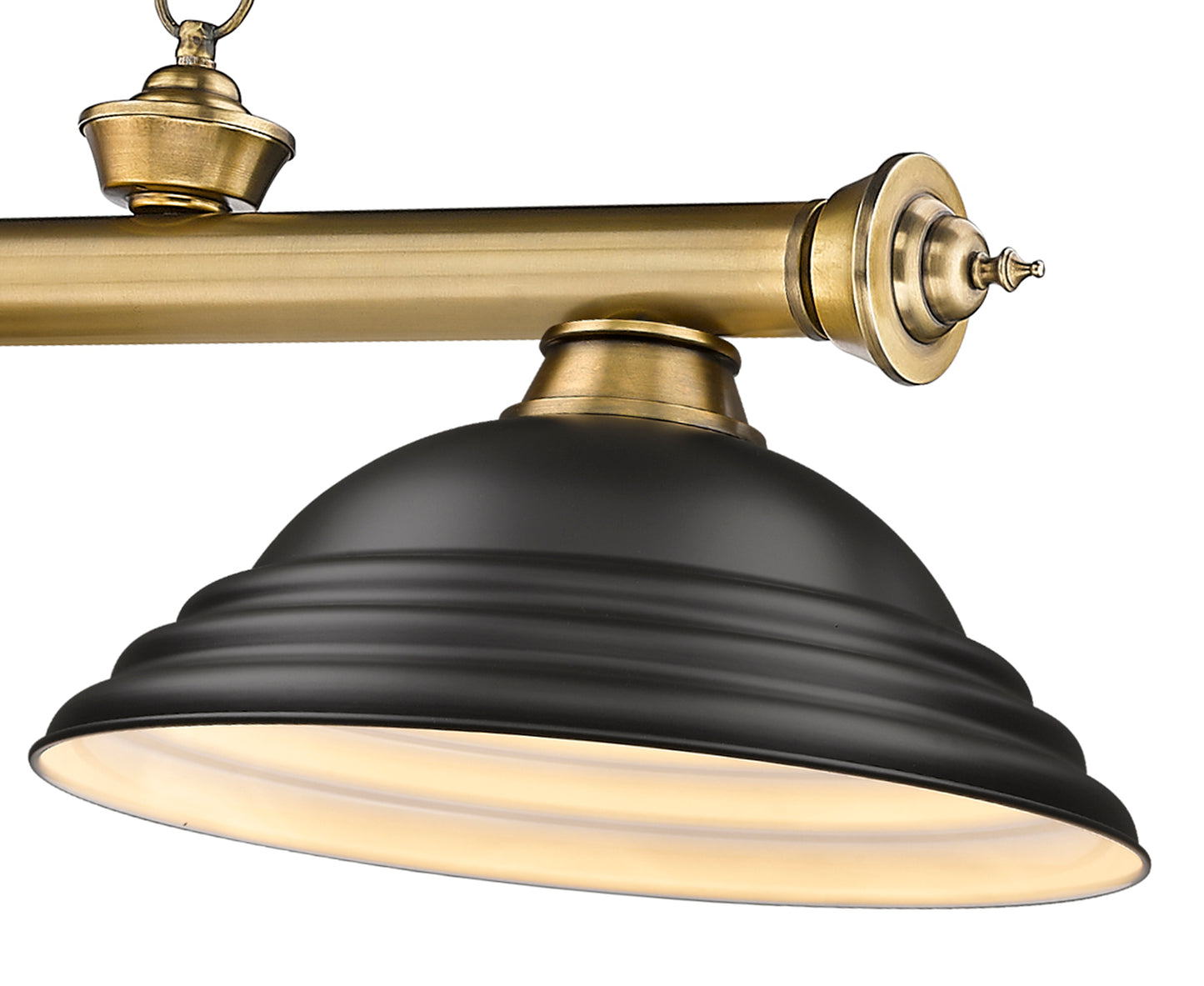 2306-3RB-SMB - Cordon 3 Light 58" Billiard - Rubbed Brass