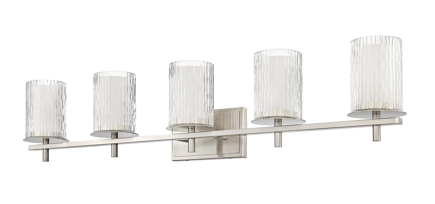 1949-5V-BN - Grayson 5 Light 40" Vanity - Brushed Nickel